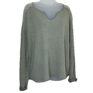 Knox Rose Olive Green Long Sleeve Thermal Lace Womens Shirt Top XXL‎ Casual